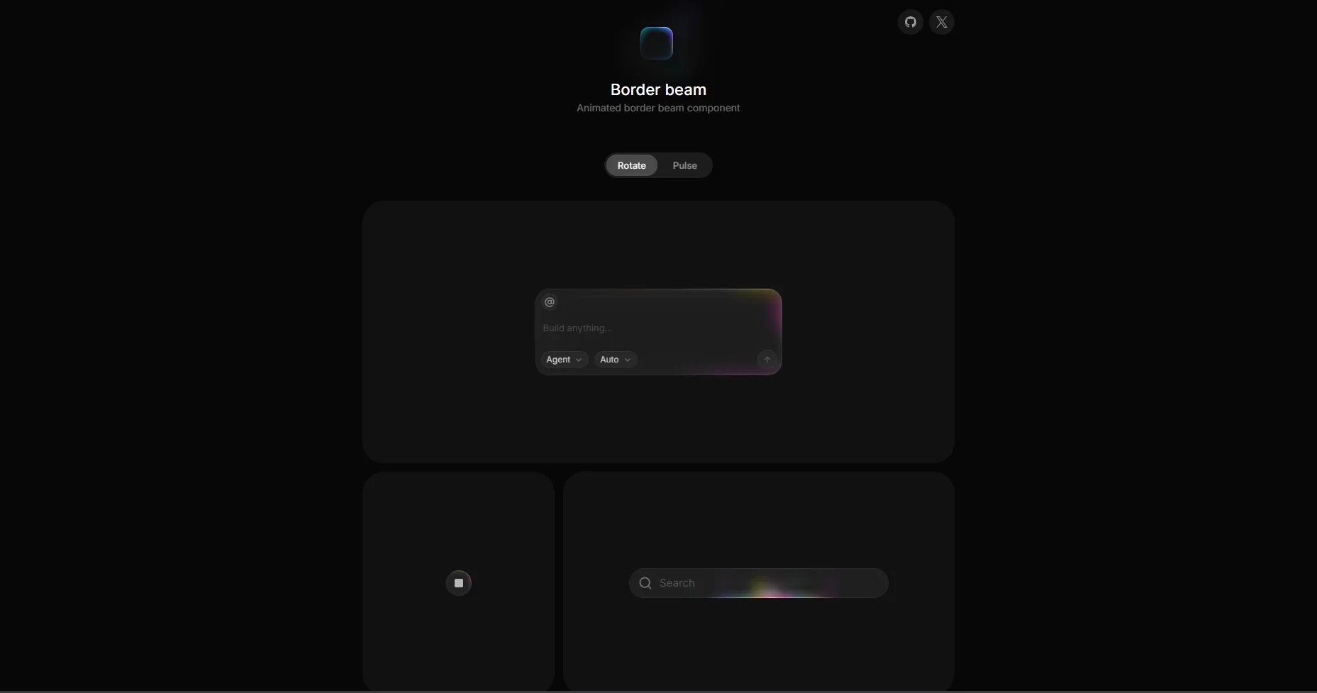 Screenshot of the Border Beam site