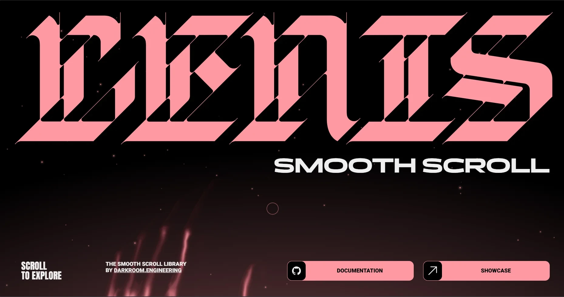 Screenshot of the Lenis site